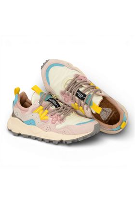Sneaker donna Flower Mountain in camoscio e tessuto multicolore. FLOWER MOUNTAIN | YAMANO3W-1B54